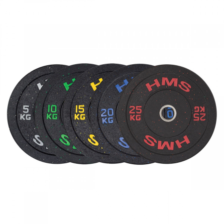 Greutate Bumper Plate 15 kg/51 mm HMS HTBR15-galben [3]