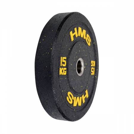 Greutate Bumper Plate 15 kg/51 mm HMS HTBR15-galben [1]