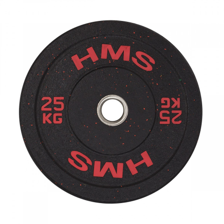 Aparate fitness - Greutate Bumper Plate 25 kg/51 mm HMS HTBR25-rosu