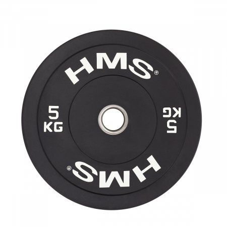 Aparate fitness - Greutate Bumper Plate 5 kg/51 mm HMS BBR05