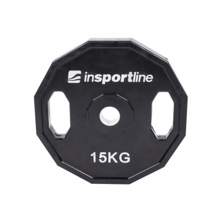 Bare - Discuri - Greutati - Greutate cauciucata 15kg/31mm inSPORTline Ruberton
