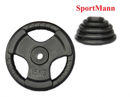 Greutate cauciucata 15kg/31mm Sportmann [1]