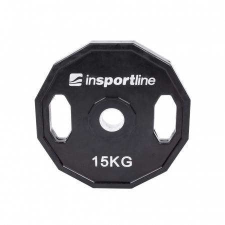 Bare - Discuri - Greutati - Greutate cauciucata 15kg/51mm inSPORTline Ruberton