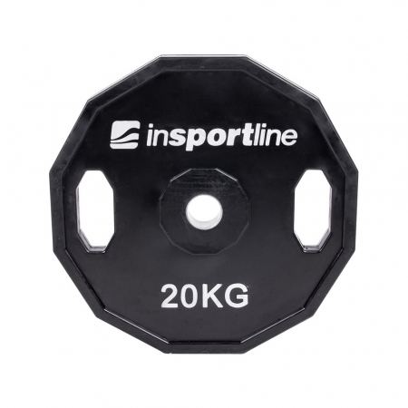Bare - Discuri - Greutati - Greutate cauciucata 20kg/31mm inSPORTline Ruberton