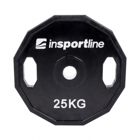 Bare - Discuri - Greutati - Greutate cauciucata 25kg/31mm inSPORTline Ruberton