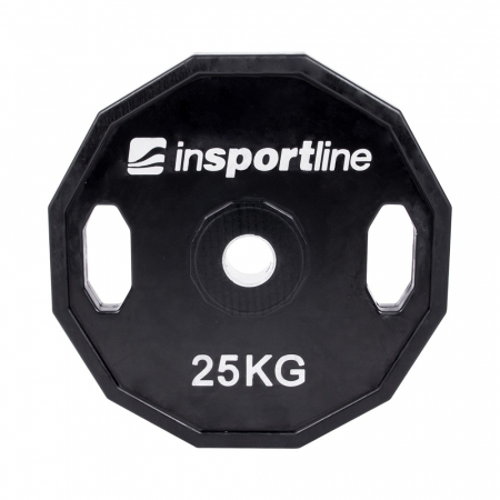 Bare - Discuri - Greutati - Greutate cauciucata 25kg/51mm inSPORTline Ruberton