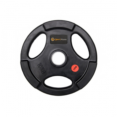 Aparate fitness - Greutate cauciucata cu maner 10kg/51mm - Sportmann