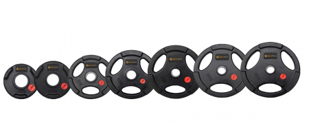 Greutate cauciucata cu maner 15kg/51mm - Sportmann [2]