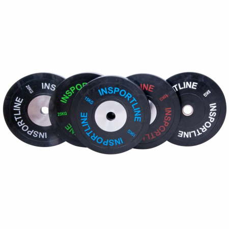 Greutate cauciucata inSPORTline Bumper Plate 20kg [2]