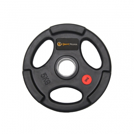 Aparate fitness - Greutate cauciucata Sportmann Deluxe 5 kg/51mm