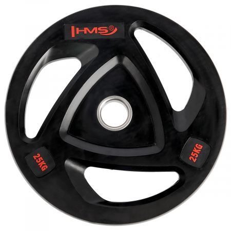 Bare - Discuri - Greutati - Greutate Olimpica cauciucata HMS TOX25, 25 kg/51 mm