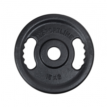 Bare - Discuri - Greutati - Greutate olimpica fier inSPORTline Castblack OL 15 kg/ 51 mm