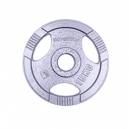 Bare - Discuri - Greutati - Greutate olimpica otel inSPORTline Hamerton 15 kg