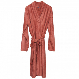 Prosoape si halate de baie - Halat de Baie Frotir din Bambus pentru Adulti L Apricot Blush - Timboo