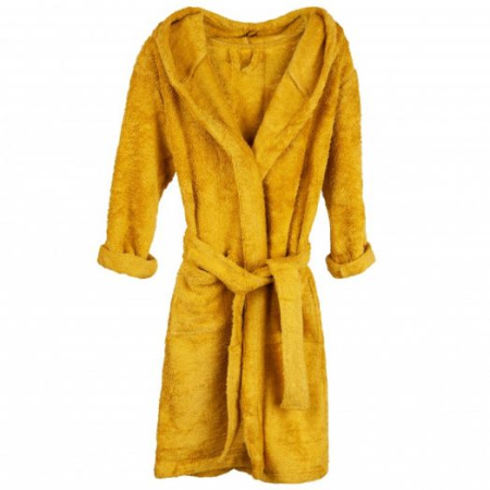 Prosoape copii - Halat de Baie Frotir din Bambus pentru Copii 4-6 ani Ocher