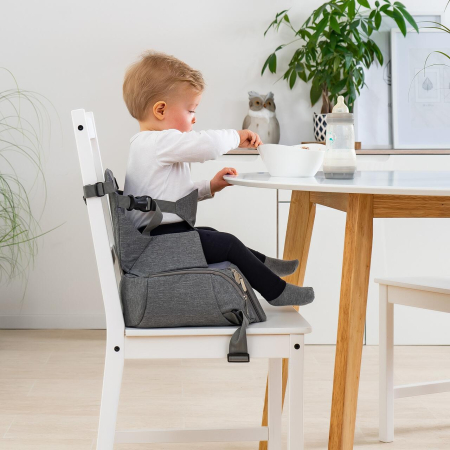 Inaltator de scaun pentru bebelusi 6-36 luni, transportabil, din plastic reciclat, Reer Growing Booster Seat 85041 [7]