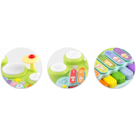 Jucarie educativa cu xilofon, pian, tobe si lumini Ricokids RK-751 [6]