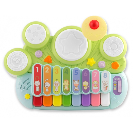 Jucarie educativa cu xilofon, pian, tobe si lumini Ricokids RK-751 [5]