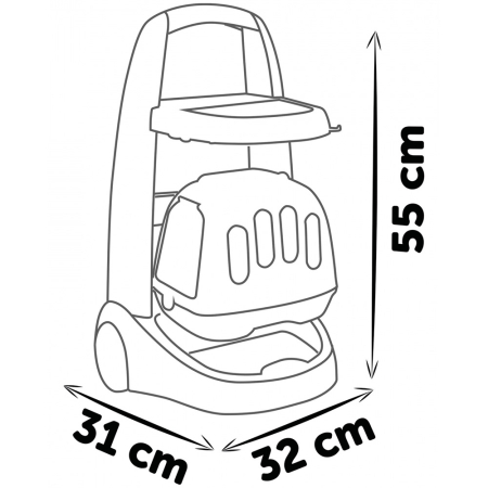 Jucarie Smoby Animal Care Trolley cu 10 accesorii [1]