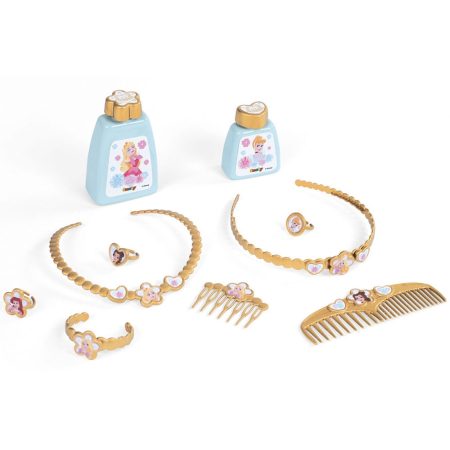 Jucarie Smoby Masuta de machiaj Disney Princess 2 in 1 roz cu accesorii [2]