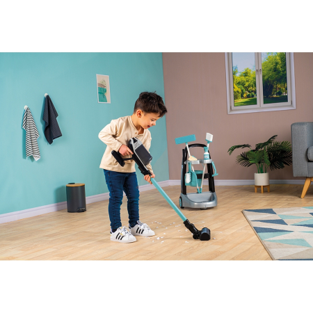 Jucarie Smoby Set curatenie cu troller si aspirator electronic Rowenta negru [6]