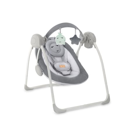 Leagane / Balansoare / Sezlonguri - Leagan Electric pentru Bebelusi MoMi Liss - Grey
