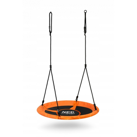 Centre de joaca exterior - Leagan tip cuib pentru copii XXL, 100 cm, 150 kg, Neo-Sport 1084, Portocaliu