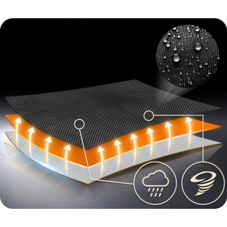 Leagan tip cuib pentru copii XXL, 100 cm, 150 kg, Neo-Sport 1084, Portocaliu [3]