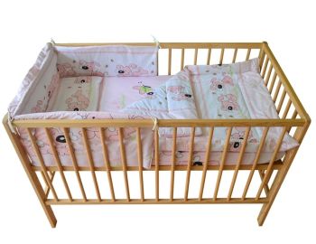 Lenjerie MyKids Catelus Roz 4 + 1 Piese 120x60 [4]