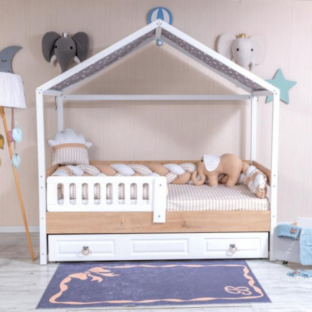 Lenjerii patut 120 x 60 cm - Lenjerie MyKids Montessori 6 Piese PS02 95x195 cm