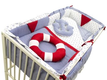 Lenjerie MyKids Ocean 9 Piese 120x60 cm [1]