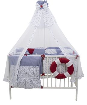 Lenjerii patut 120 x 60 cm - Lenjerie MyKids Ocean 9 Piese 120x60 cm