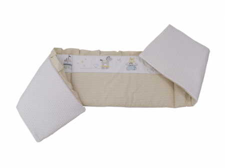 Lenjerie MyKids Teddy Play Bej 5+1 Piese M2 120x60 cm [1]