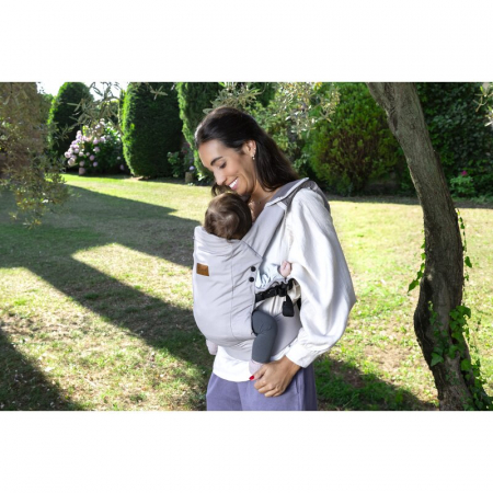Marsupiu bebe Jane Like Ergonomic de la nastere pana la 18 Kg Bumbac 100% cu multiple pozitii de purtare Botanic [4]