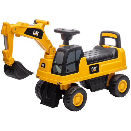 Masinute fara pedale - Masinuta de impins Chipolino CAT Excavator yellow