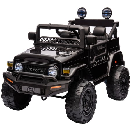Masinute si motociclete electrice - Masinuta electrica Chipolino Toyota FJ Cruiser cu roti EVA black