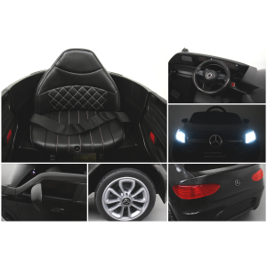 Masinuta electrica cu telecomanda 4 x 4, roti EVA, Mercedes AMG GLC COUPE, varsta 1-4.5 ani, 105x67x46 cm, putere 180W - Negru [6]