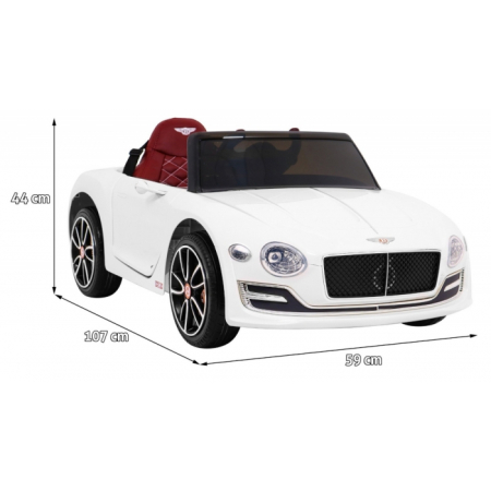 Masinuta electrica cu telecomanda BENTLEY EXP 12, roti EVA, scaun tapitat, 107x59x44 cm, putere 24V - Alb [1]