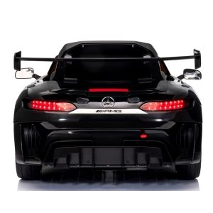 Masinuta electrica cu telecomanda MERCEDES GT3 EVO, 114x69x45 cm, varsta 1-5 ani, roti EVA, scaun din piele ECO, putere 90W - Negru [4]