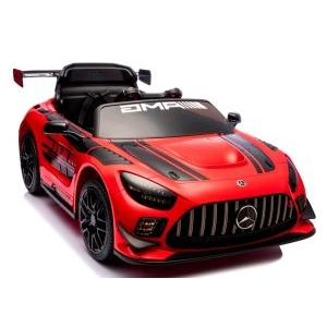 Masinuta electrica cu telecomanda MERCEDES GT3 EVO, 114x69x45 cm, varsta 1-5 ani, roti EVA, scaun din piele ECO, putere 90W - Rosu [6]
