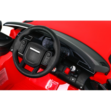 Masinuta electrica cu telecomanda RANGE ROVER VELAR, roti EVA, scaun tapitat, 107x64x49 cm, putere 70W - Rosu [7]