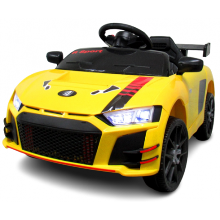 Masinute si motociclete electrice - Masinuta electrica cu telecomanda si functie de balansare Cabrio A1 R-Sport - Galben (varsta 1-4 ani)