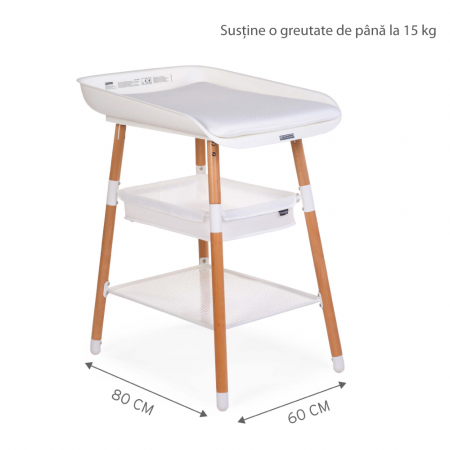 Masuta de infasat Childhome Evolux Natural Alb [4]