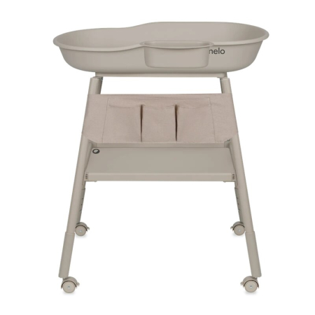 Masuta de infasat, Lionelo, Rosie, Cu saltea de infasat inclusa si roti, Spatiu pentru depozitare, Reglabila pe inaltime, Sustine 11 kg, 65x78x100 cm, 0 luni+, Bej [2]