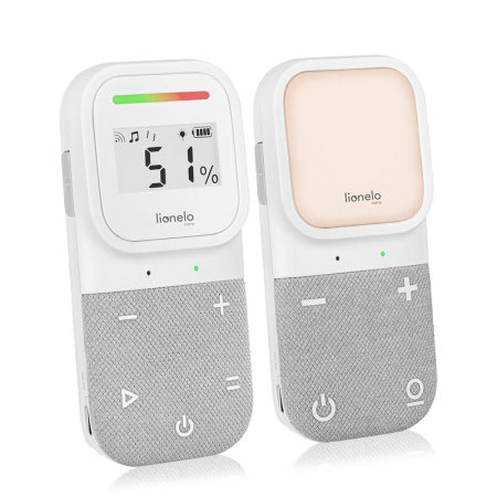 Monitor, Lionelo, Babyline 2.3, Comunicare bidirectionala cu raza de actiune 70/400m, Portabil, Alb [6]