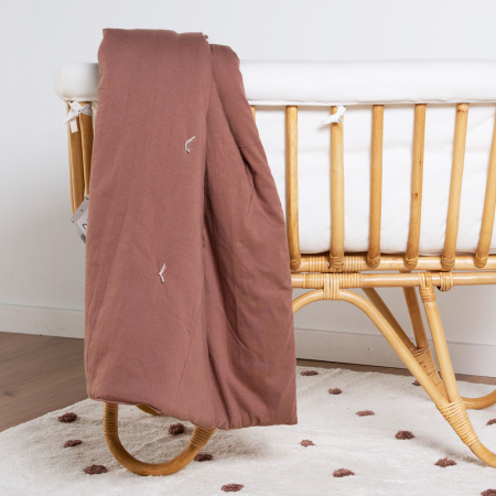 Patura matlasata Childhome 140x100 cm Jerse, Ruginiu [3]