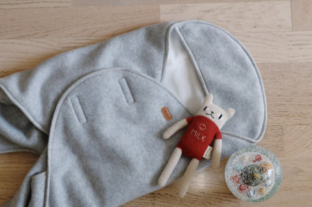 Paturica de infasat BabyNomade 0-6 luni Heather Grey [1]