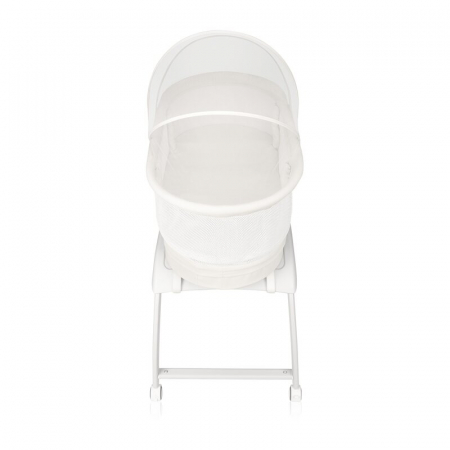 Patut balansoar Lionelo coral cu landou ergonomic detasabil Alb [4]