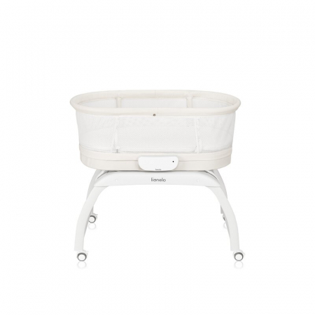 Patut balansoar Lionelo coral cu landou ergonomic detasabil Alb [12]