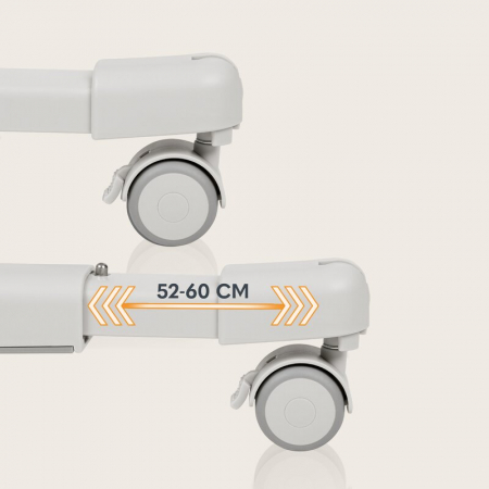 Patut co-sleeper Lionelo Aurora 3 in 1 cu leganare si setare unghiulara cu saltea cu densitate T25 si geanta transport [38]